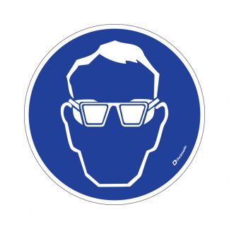 Gebod sticker - Veiligheidsbril