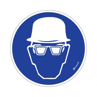 Gebod sticker - Helm + Bril (Stickers)