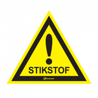 Waarschuwing sticker - Stikstof (Stickers)