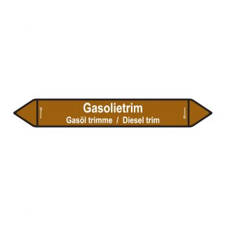 Leiding sticker - Gasolietrim (Stickers)