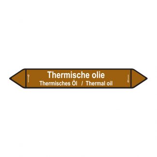 Leiding sticker - Thermische olie (Stickers)