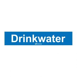 Tekst sticker - drinkwater (Stickers)