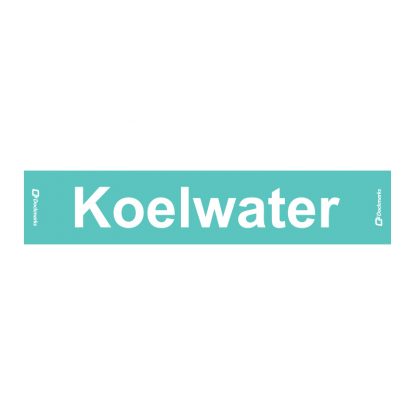 Tekst sticker - koelwater (Stickers)