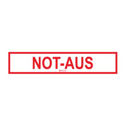 Pictogram sticker - noodstop (Stickers) DE