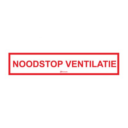 Pictogram sticker - noodstop ventilatie (Stickers)