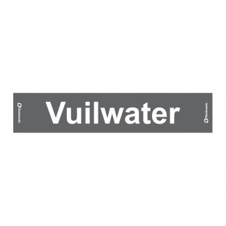 Tekst sticker - Vuilwater (Stickers)