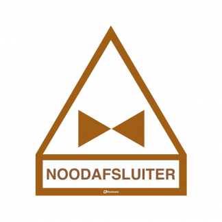 Pictogram sticker - noodafsluiter (Stickers)